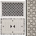 modern square carpet 3d model