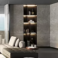 Modern Spacious Living Room With Natural Light Comfortable Sofas And Plants