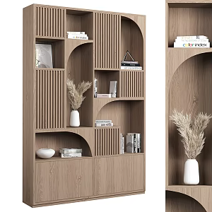 Modern Bookcase Locker 3d model