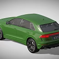 Green Audi SUV With UK Plate And Sporty Exterior Design