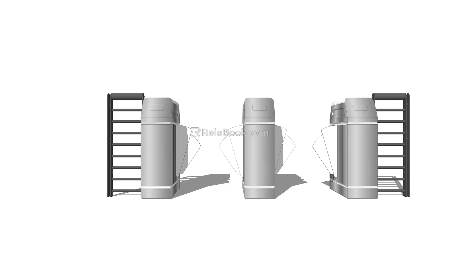 Modern Gate Swing Gate 3d model