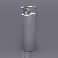 Laboratory Stainless Steel Gas Cylinder With Pressure Gauge For Scientific Research