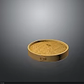 Traditional Round Bamboo Steamer Lid With Woven Pattern Wooden Frame And Metal Clasp