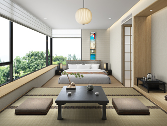 Japanese Guest Room Homestay Guest Room 3d model