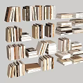 Colorful Stacked Books And Magazines Collection Featuring Various Sizes And Covers