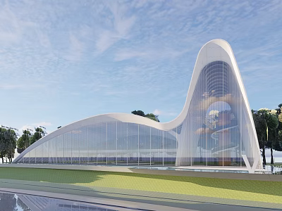 Modern Sales Office Building Sales Office 3d model