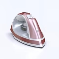 Modern Red and White Electric Iron with Sleek Design and Ergonomic Handle
