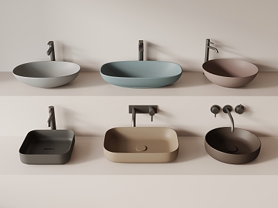 wash basin counter basin 3d model