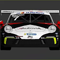 Red And White Racing Car Number 7 With Autovista Kremer Sponsor Logos And Rear Wing