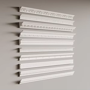 French line plaster line 3d model