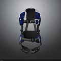 Blue And Black Adjustable Baby Carrier With Safety Buckles And Straps