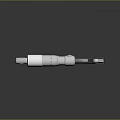 Precision Micrometer Measuring Tool With Stainless Steel Frame And Adjustment Knob For Accurate Readings