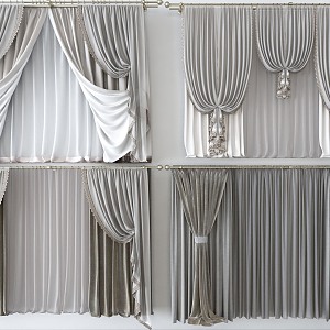 Curtains 3d model