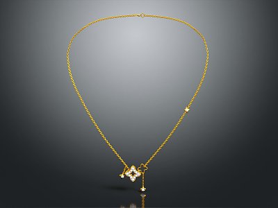 Modern Necklace Tianzhu Necklace Ornament Jewelry 3d model