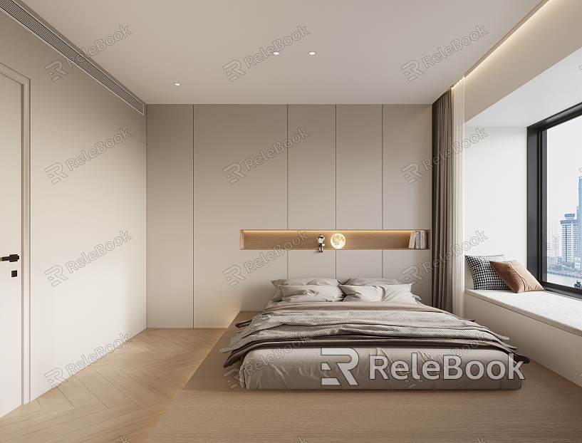 Modern Tatami Bedroom model