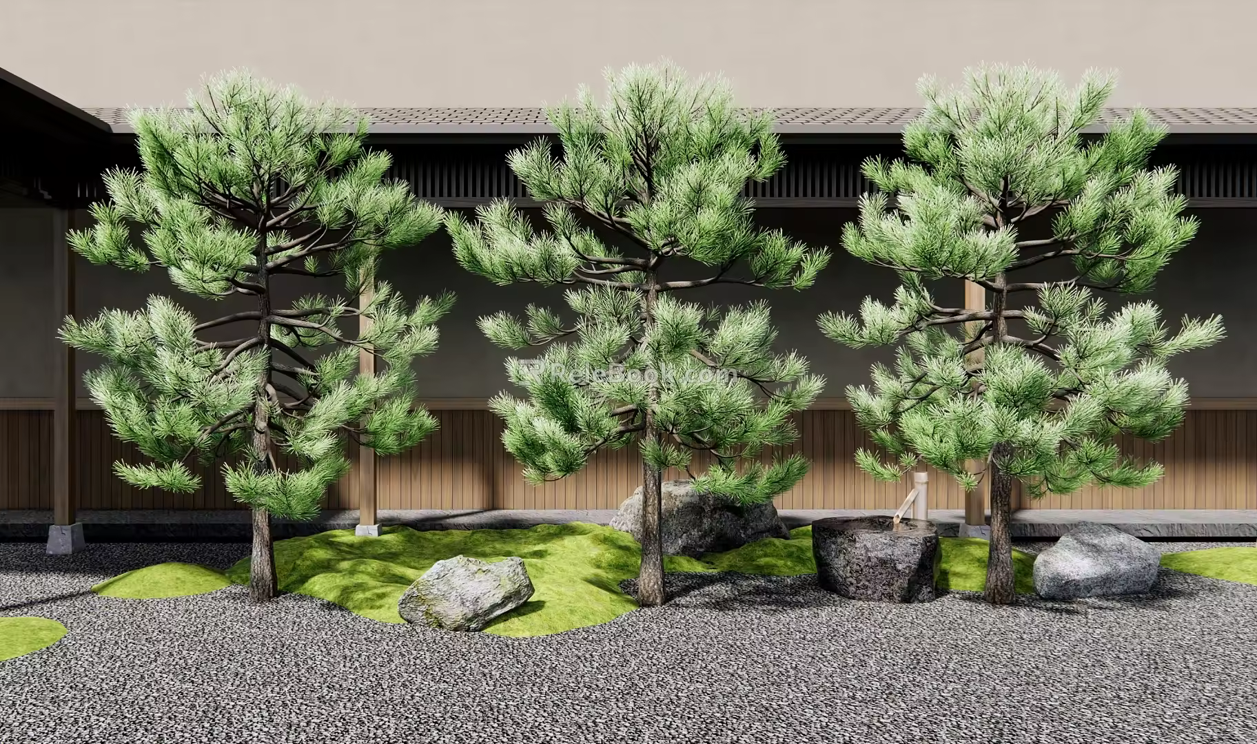 Pine Tree Landscape Tree Pohan Pine Pinus sylvestris 3d model