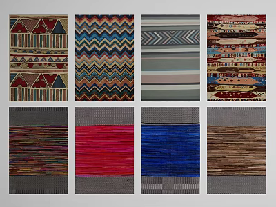 Modern Square Carpet Carpet Decoration 3d model Modern Square Carpet Carpet Decoration 3d model