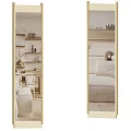 Decorative Full Length Mirrors In Modern Interior Dining Bedroom With Bookshelves Bed Pillows And Decor