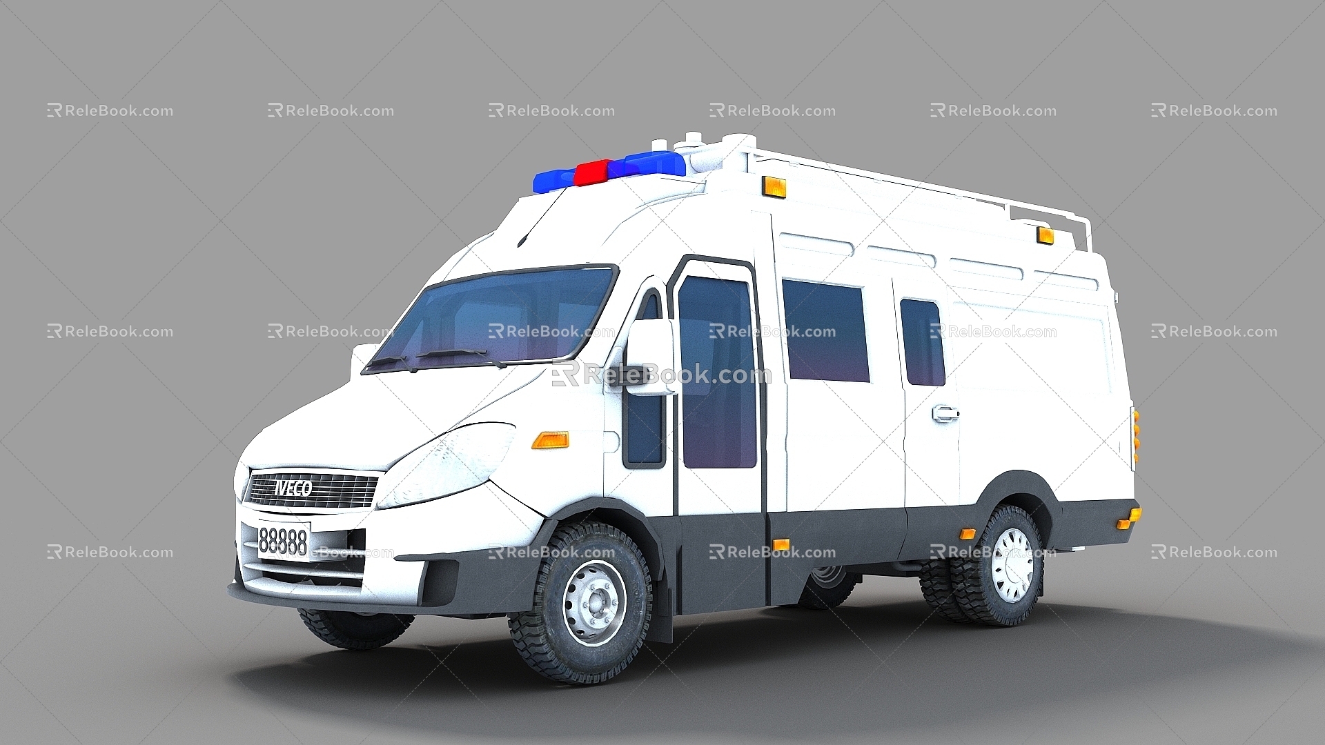 Iveco Nanjing Iveco IVECO Communication Support Vehicle Transport Vehicle Bus 3d model