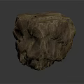 Natural Rustic Wood Stone Decorative Block With Irregular Texture And Brown Color