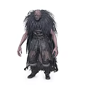 Fantasy Character Resembling Mythical Creature With Feathered Costume And Mystical Features
