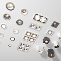 Modern Downlights And Spotlights With Various Designs Shapes And Recessed Mounted Options