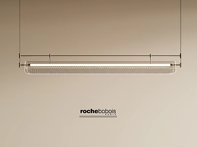 Sleek Linear Chandelier By Rochebobois With Modern Design For Interior Spaces 3d model