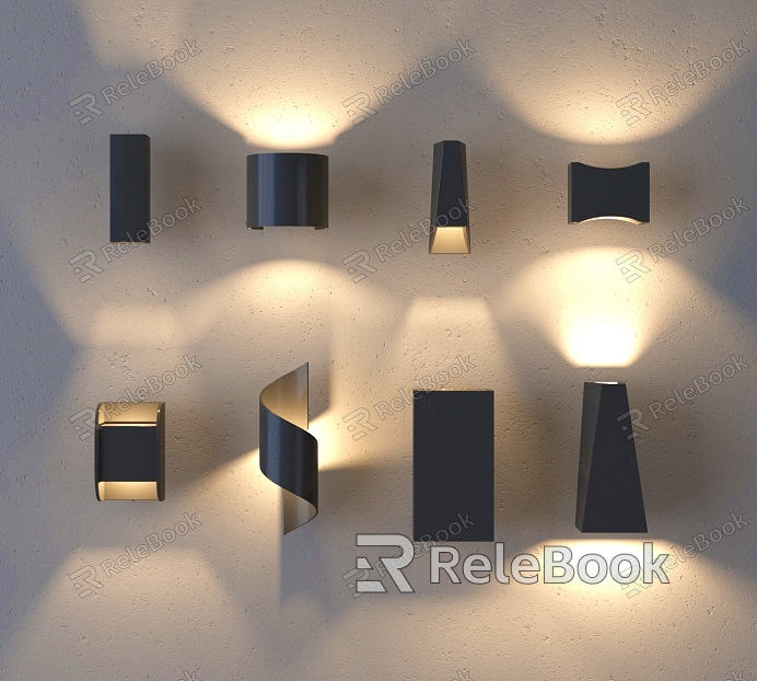 Modern minimalist wall lamp square box wall lamp wall lamp aisle lamp corridor lamp atmosphere lamp model