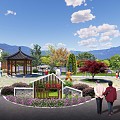 New Chinese Park Rural Garden 3d model