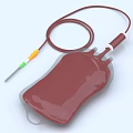 Medical Device Blood Bag with Tubing and Needle for Transfusion Applications