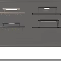 Different Styles of Metal Clothes Hanging Racks With Lighting and Hook Designs