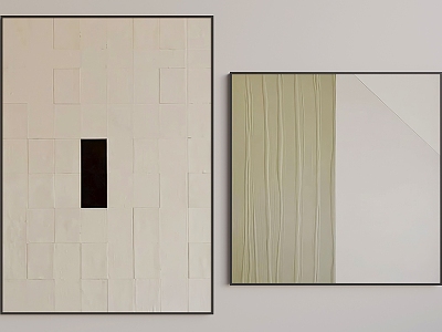 Modern Hanging Paintings 3d model