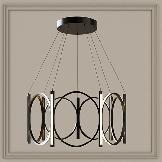 Modern Chandelier Glass Chandelier Bedside Chandelier Bar Table Chandelier Linear Chandelier 3d model