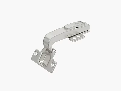 Stainless Steel Furniture Hinge With Durable Metal Construction And Mounting Parts 3d model