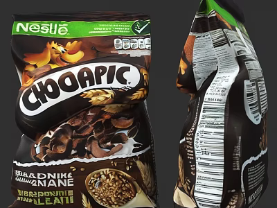 Nestlé Choco Pic Chocolate Flavored Breakfast Cereal with Whole Grain Ingredients 3d model