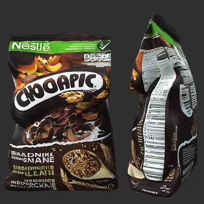 Nestlé Choco Pic Chocolate Flavored Breakfast Cereal with Whole Grain Ingredients 3d model