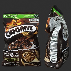 cereal breakfast packaging bag nestle milk cereal breakfast chocolate cereal imported food cereal food packaging bag cereal breakfast packaging bag 3d model