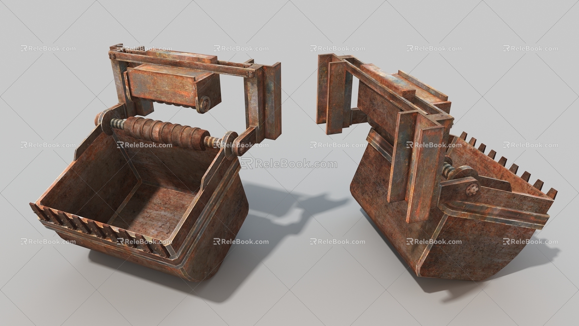 Industrial equipment digger bucket 3d model