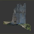 Abandoned Skyscrapers Ruins Building Ruins Building Ruins Abandoned Building Ruins Demolition Building 3d model