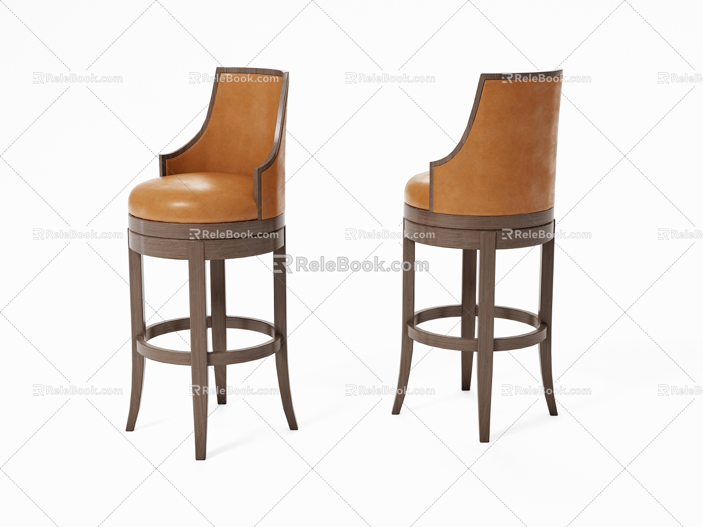 Bar Chair American Bar Chair High Chair 3d model