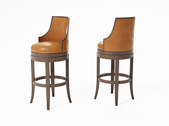 Bar Chair American Bar Chair High Chair 3d model