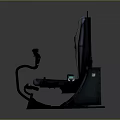 Car Seat With Green Seat Belt And Adjustable Base For Automotive Vehicles