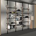 Modern Decorative Cabinet Bookcase 3d model