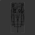 Modern Military Tank With Camouflage Paint Main Gun Barrel And Turret