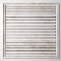 Gypsum Molding Square Panel With Horizontal Lines For Modern Wall Decoration