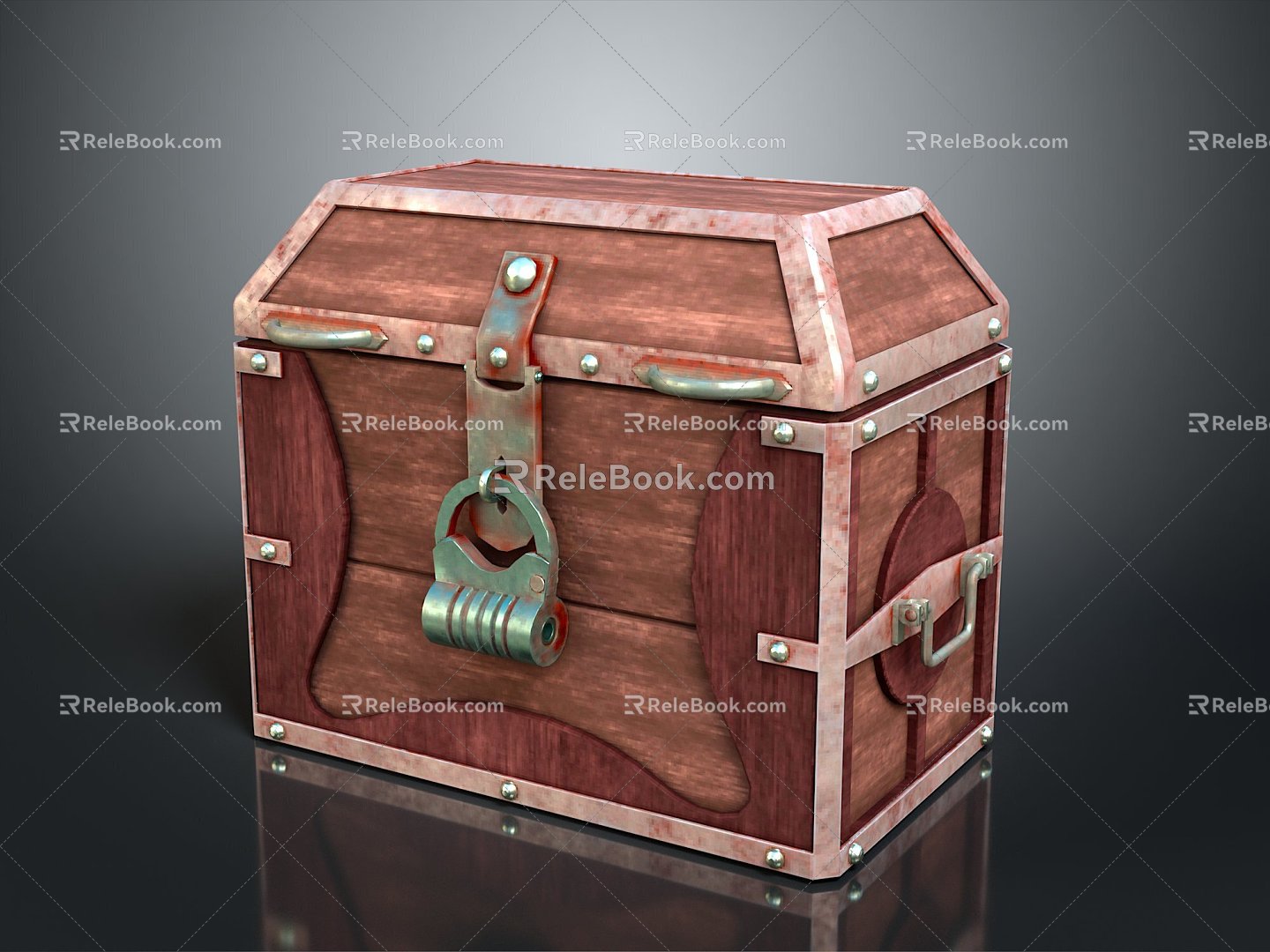 Cartoon Chest Treasure Chest Treasure Chest Jewelry Chest Cashbox Wooden Chest Game Chest Treasure Chest Pirate Chest 3d model