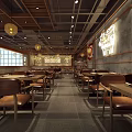 Traditional Chinese Restaurant With Cozy Interior Wooden Decor Warm Lighting And Dining Tables
