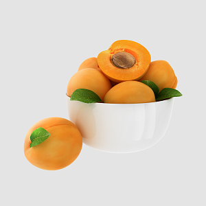 modern yellow peach 3d model