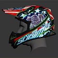 Stylish SUOMY Motorcycle Helmet With Colorful Patterns And Star Design