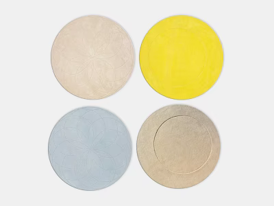 Round Rugs In Various Colors With Decorative Patterns For Home Decor 3d model